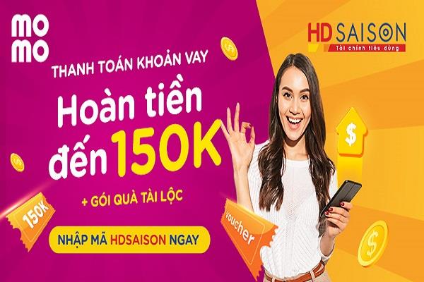 Tất toán khoản vay HD Saison qua ví điện tử Momo